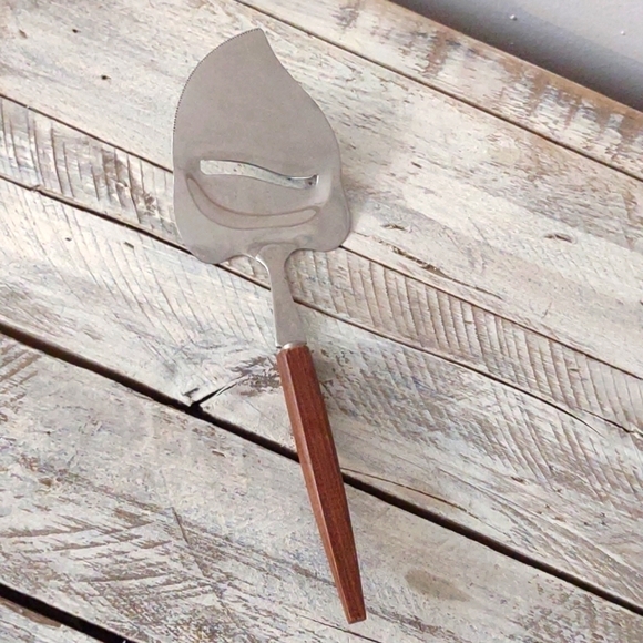 𝅺VINTAGE Mid-Century Modern Stainless Cheese Slicer - Picture 1 of 6